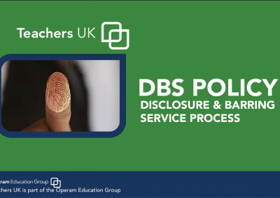 Dbs Policy Example Policy Documents Archives - Teachers UK